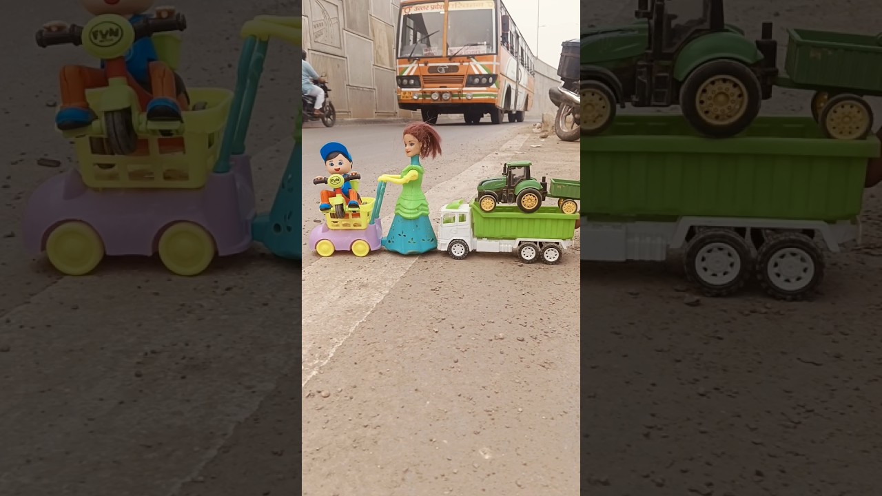 Remote Control Scooty Girl And Monkey Scooter Unboxing And Testing Short ||