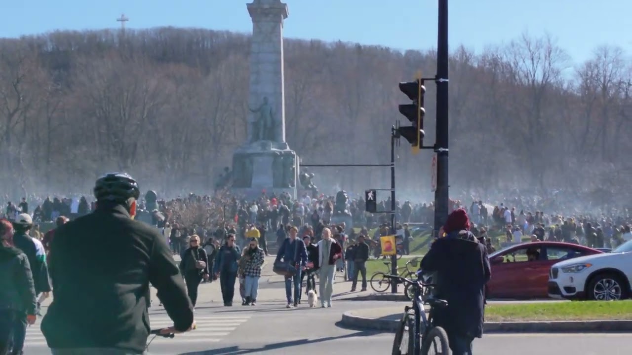 Sauna de Cannabis au Parc Jeanne-Mance, Montr&eacute;al