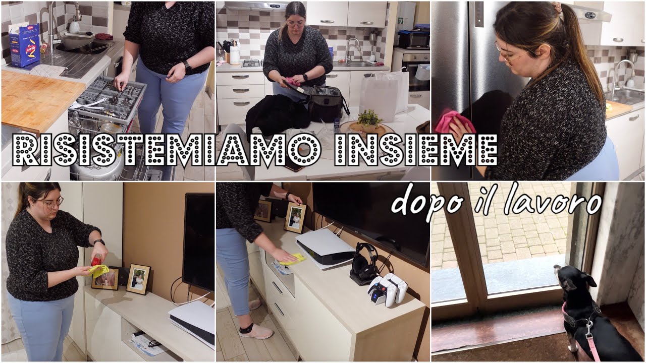 Pulizie quotidiane pomeridiane | Puliamo insieme dopo il lavoro 🧼🧹