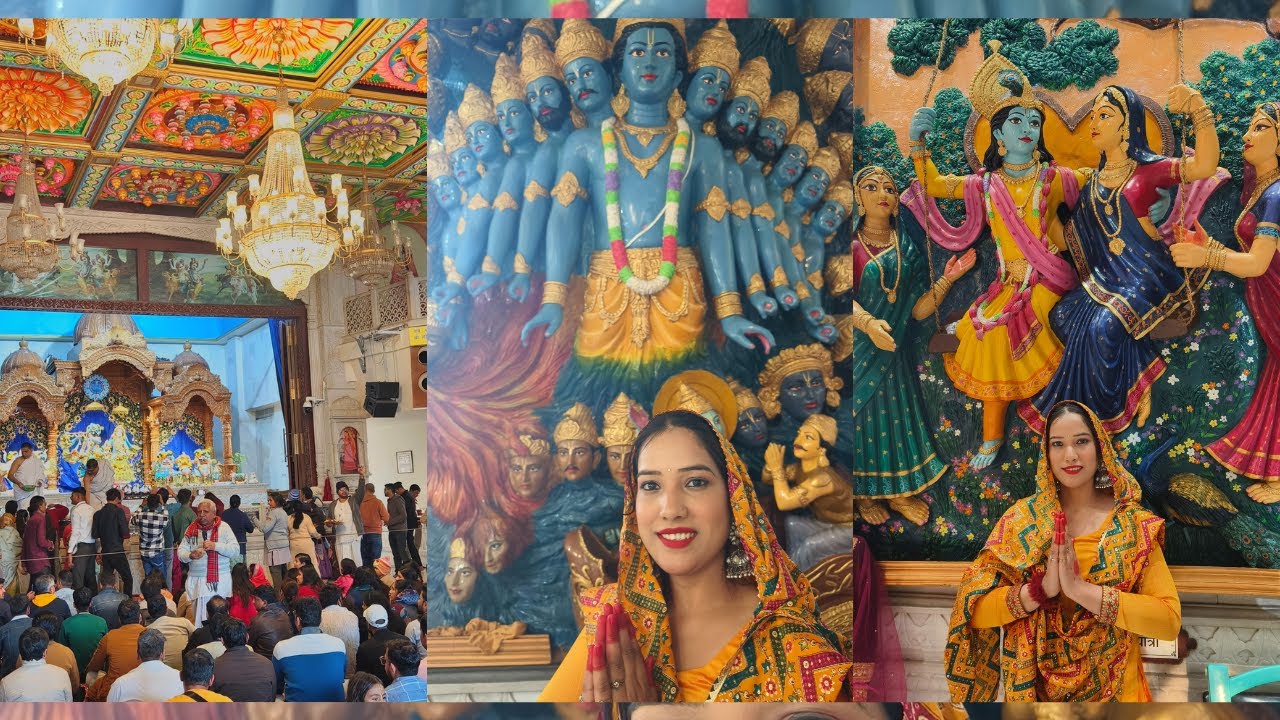 Iskon Temple Noida II #iskonnoida #iskontemple #iskontemplevrindavan #iskon
