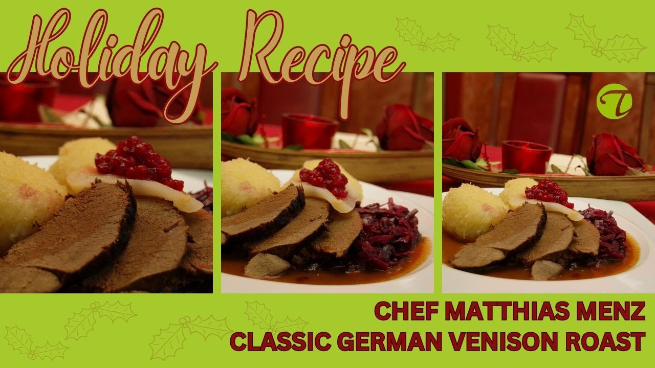 English version: The Ultimate German Venison Roast 🦌 | A Classic Holiday Dish by Chef Matthias Menz