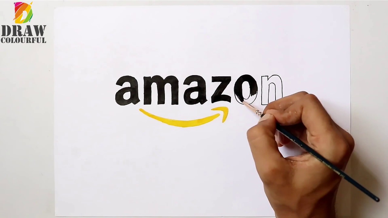 amazon logo / amazon logo drawing / logo design / logo