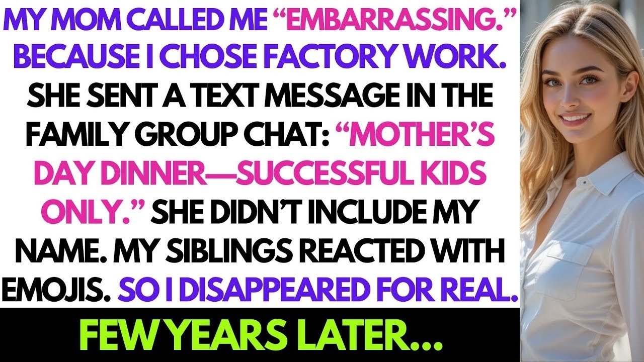 Mom Excluded Me from Mother’s Day for My Job — So I Quietly Disappeared