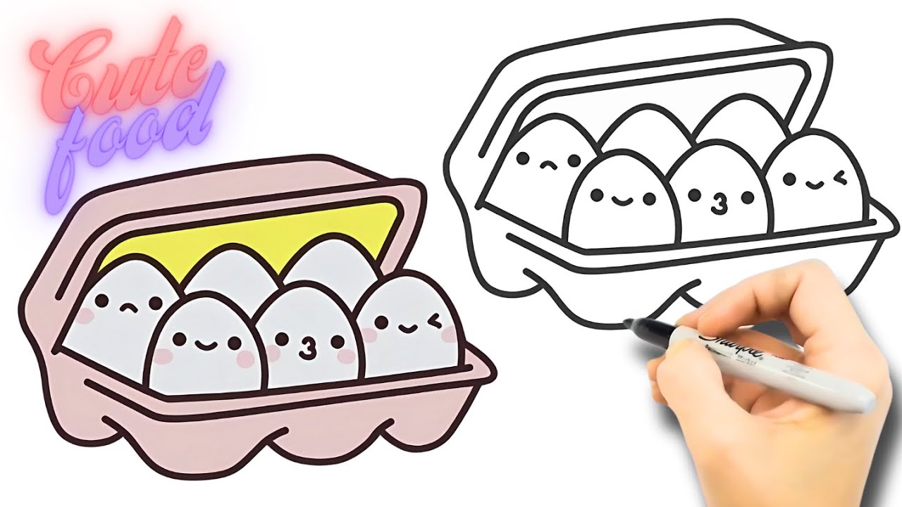 💗KAWAII-RITNING: HUR MAN RISER EN KAWAII-ÄGGKARTONG FÖR BARN (MAT KAWAII)