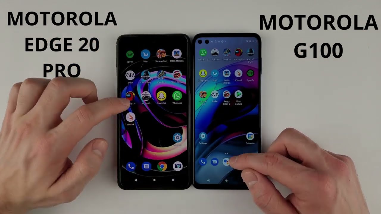Motorola Edge 20 Pro vs Motorola G100 SPEED TEST