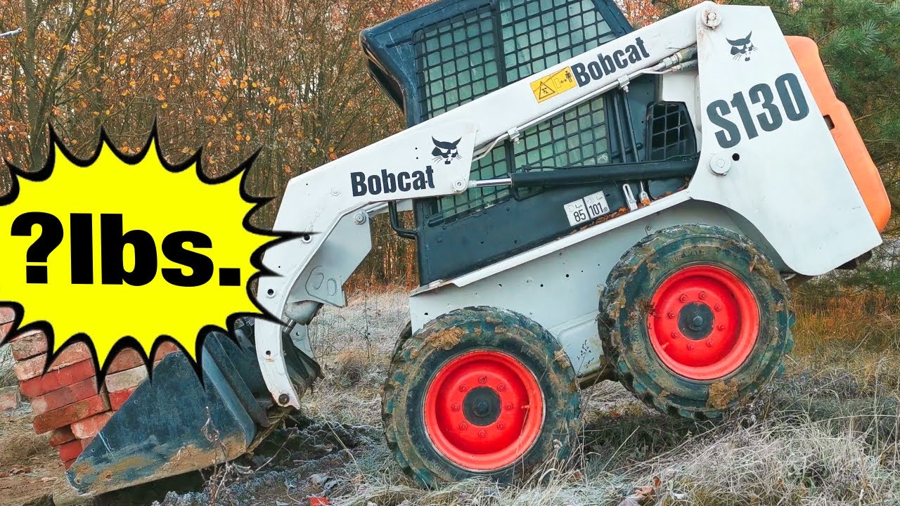 How Many Bricks It Takes To Tip This Skid Steer Over. Mini Loader Fail Test.