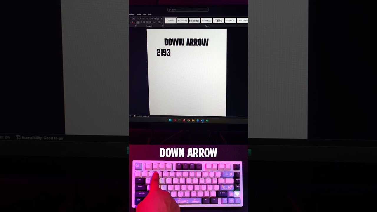 How to Down Arrow in MS Word (Secret Shortcut Revealed!)