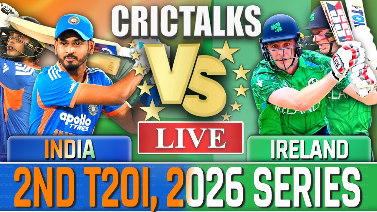 Live: IND vs IRE, 2nd T20I, 2026 Series, Live match Today, Live Cricket Score, Commentary 7 Over