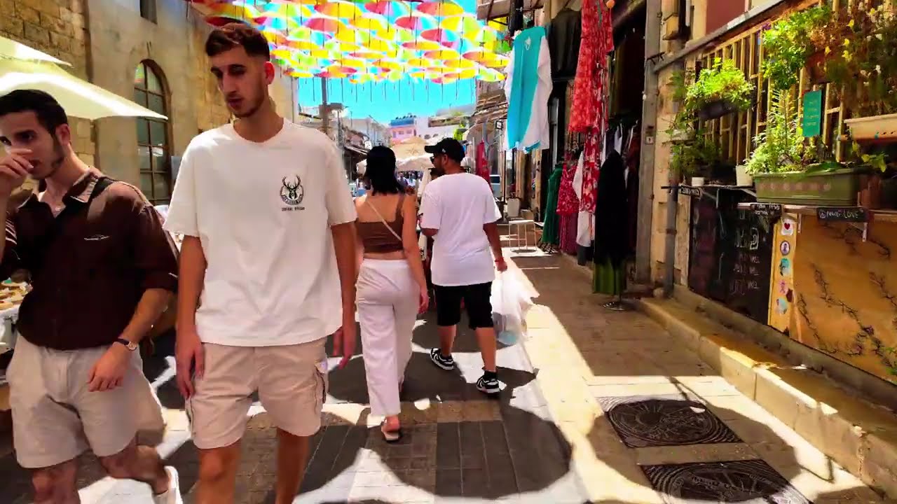 🇮🇱 Exploring the Coolest Flea Market Jaffa | Walking Tour | 4K | שוק הפשפשים יפו