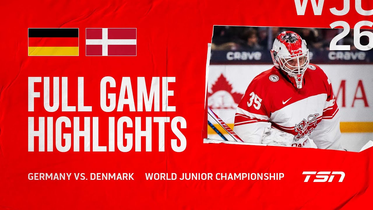 Germany vs. Denmark FULL GAME HIGHLIGHTS | 2026 World Junior Championship