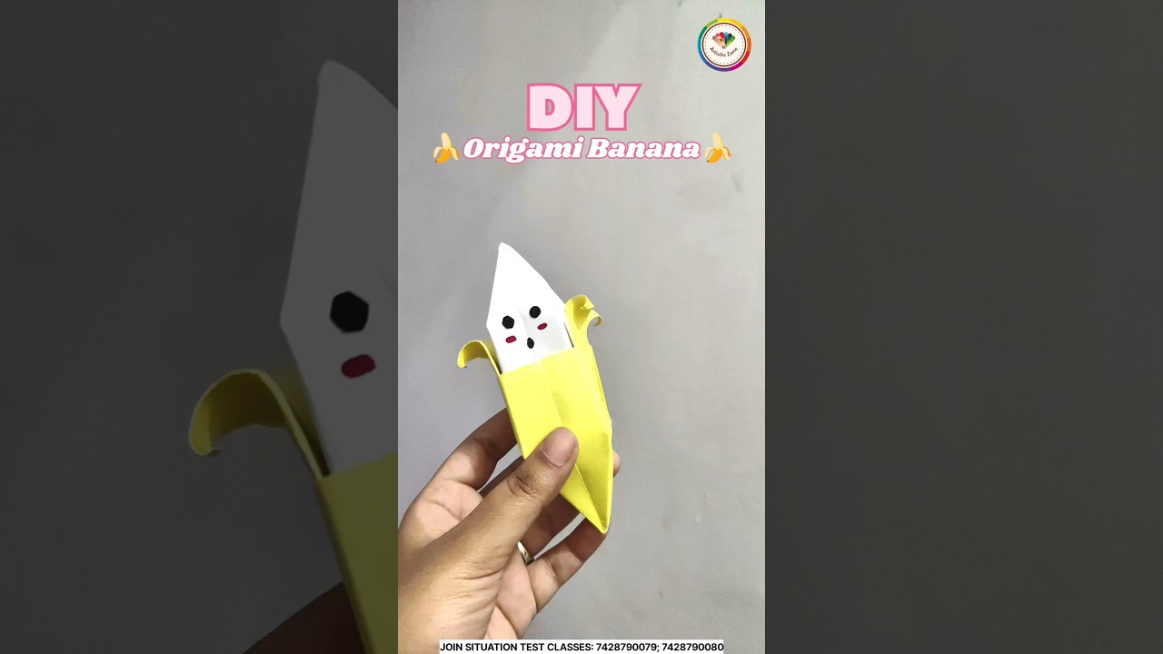 Банан оригами своими руками 🍌 | Тест на соответствие требованиям NIFT | Подготовка к тесту в NID ...