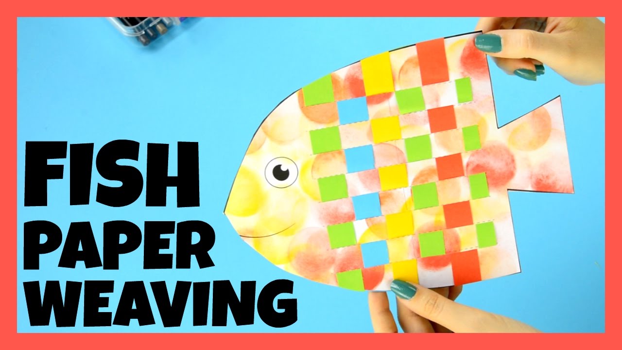 Fish Paper Weaving Craft - paper crafts for kids
