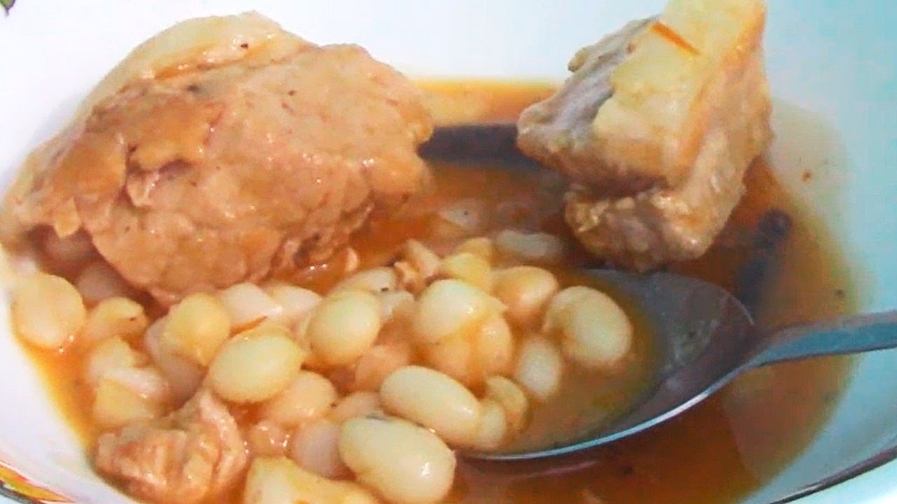 Como Hacer Frijoles Blancos Con Carne De Puerco | Rico Sazón