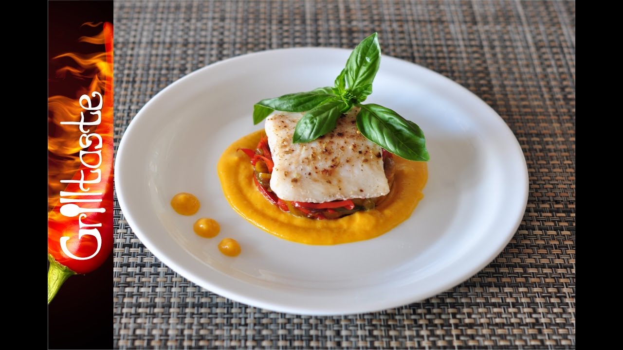 Sea bass with mango sauce