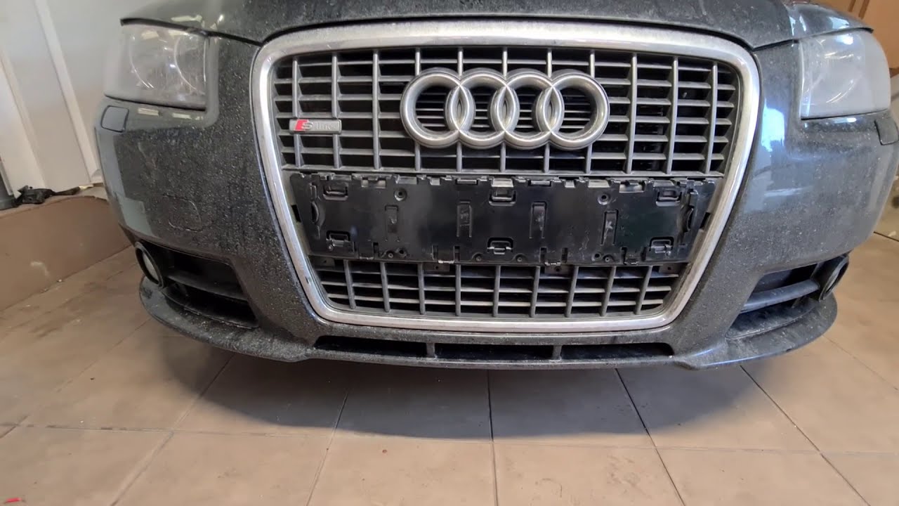 Audi A3 8P Demontaż zderzaka wersja sline lub zwykła | Front Bumper Remove