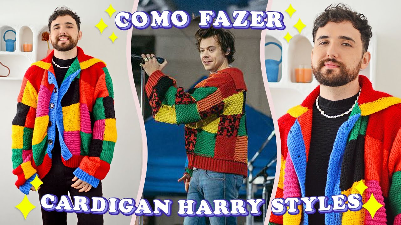 COMO FAZER CARDIGAN DO HARRY STYLES DE CROCHÊ – O passo a passo de crochê para iniciantes