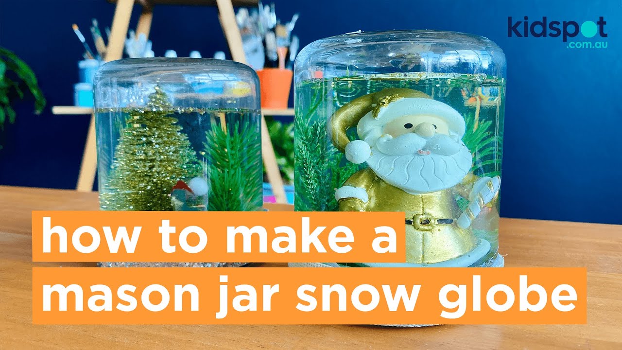 How to make a mason jar snow globe