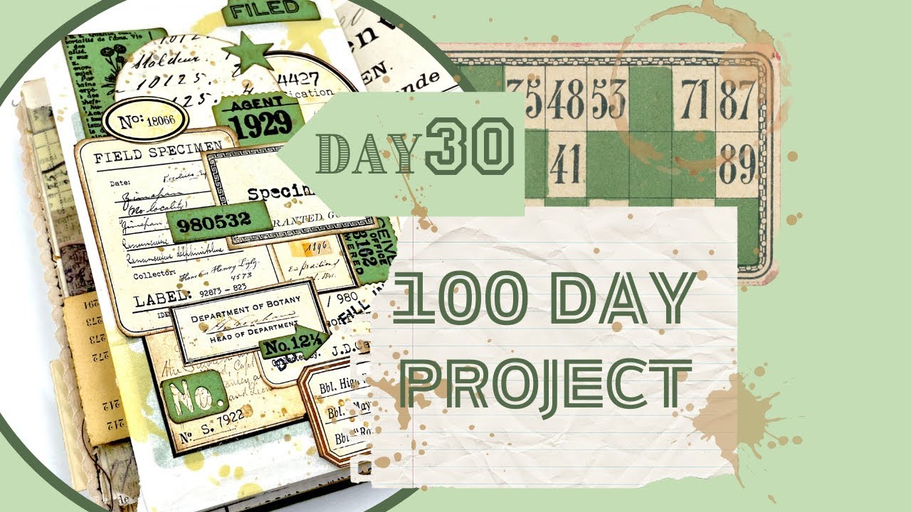 DAY 30 - GLASSINE BAG FLIP UP  - GRUNGY FIELDNOTES JOURNAL - #the100dayproject #junkjournalideas