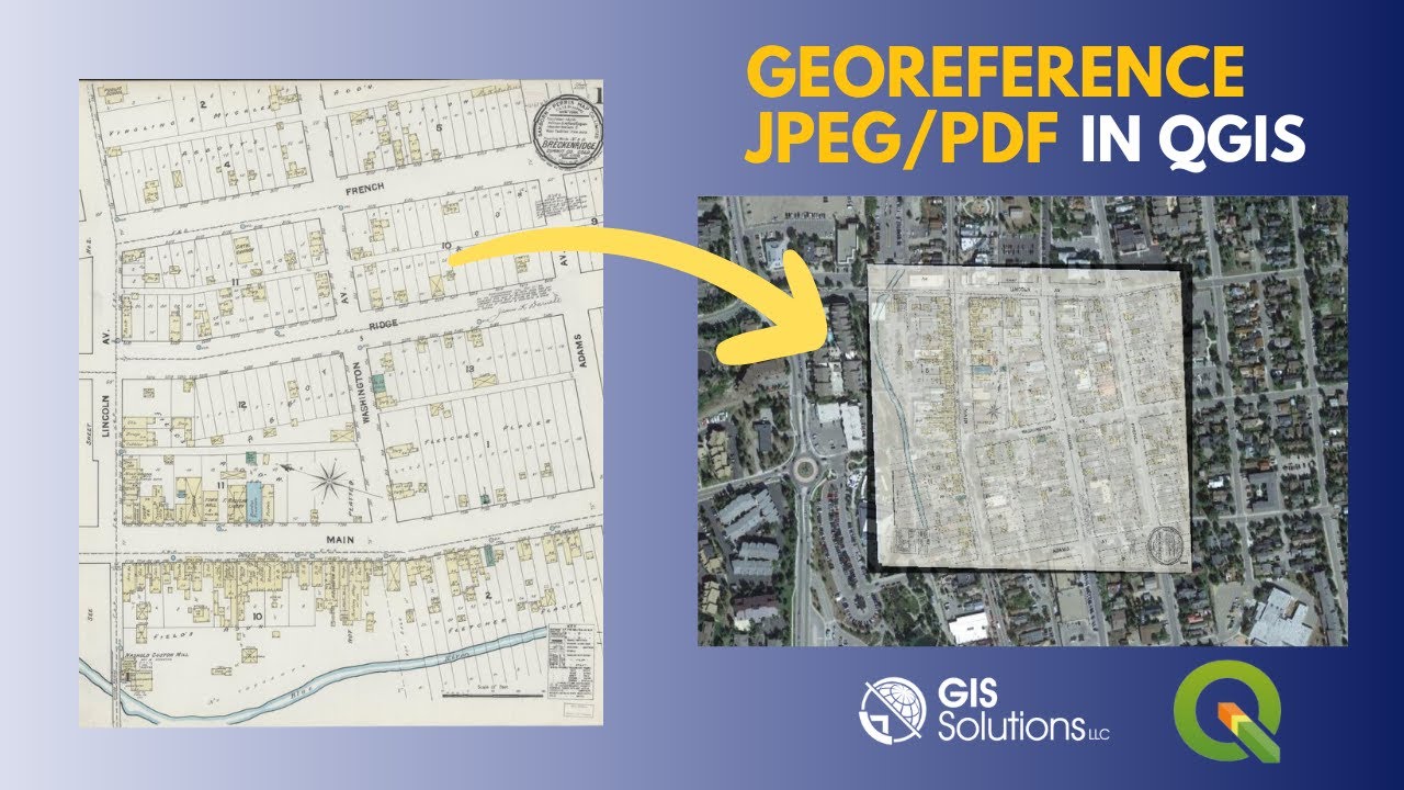 Как сделать географическую привязку изображения (PDF/JPEG) в QGIS