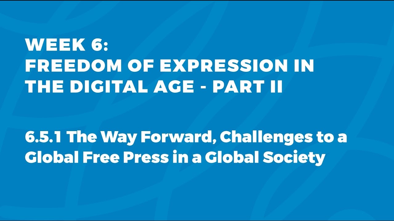 MOOC FOE1x | 6.5.1 Lee C. Bollinger: The Way Forward