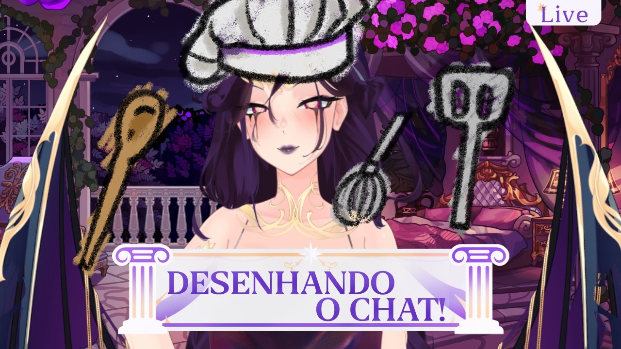Desenhando a cafeteria do Chat #vtuber #vtuberbr