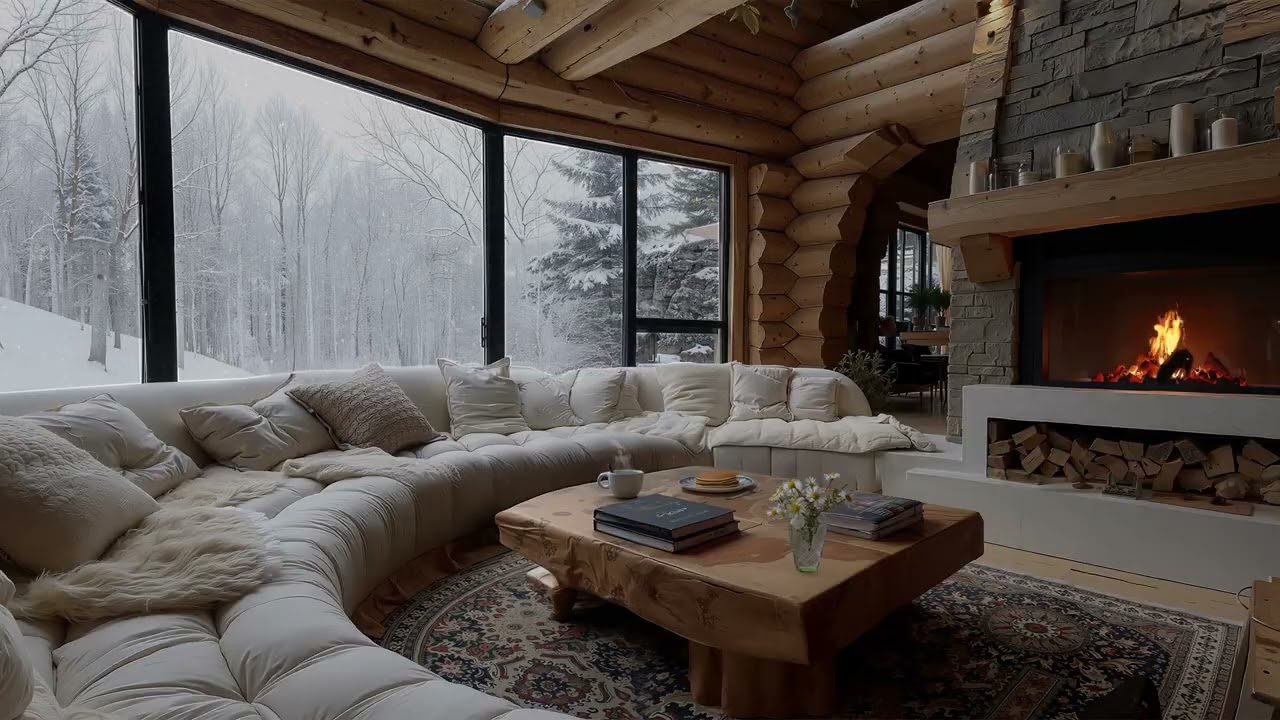 Winter cabin Ambience! Fireplace for study and sleep