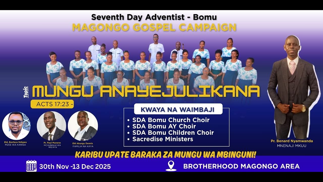 BOMU CHURCH GOSPEL CAMPAIGN 2025: SABBATH SERMON