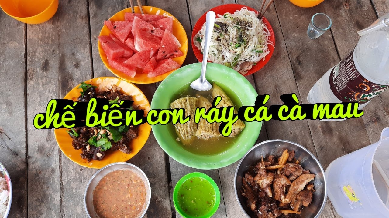 ẩm thực món ráy cá xào lăn