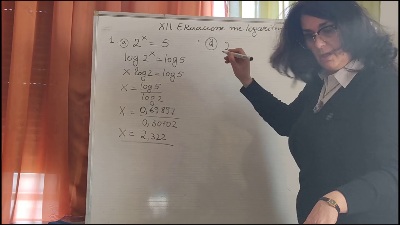 XII. Ekuacione Logaritmike Elementare