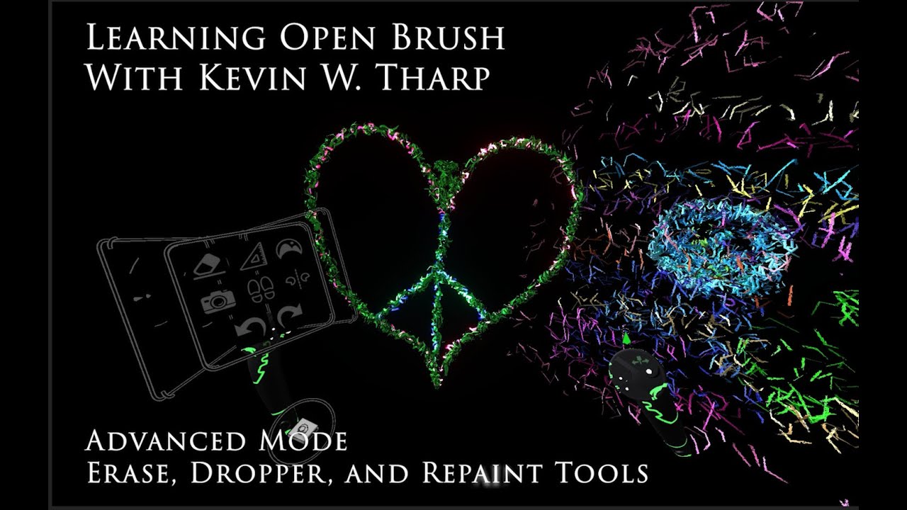Open Brush Advanced Mode: Eraser, Dropper, and Repaint Tools