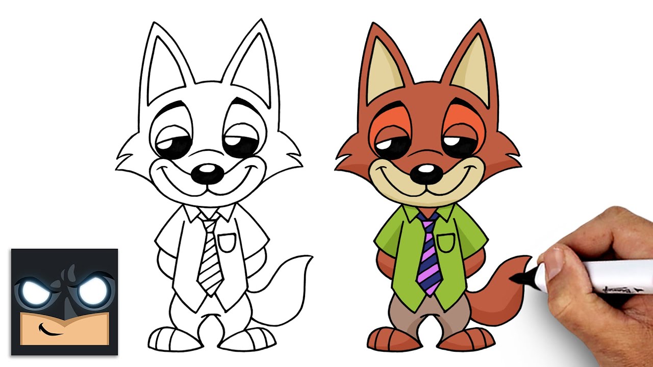 How to Draw Nick Wilde | Zootopia