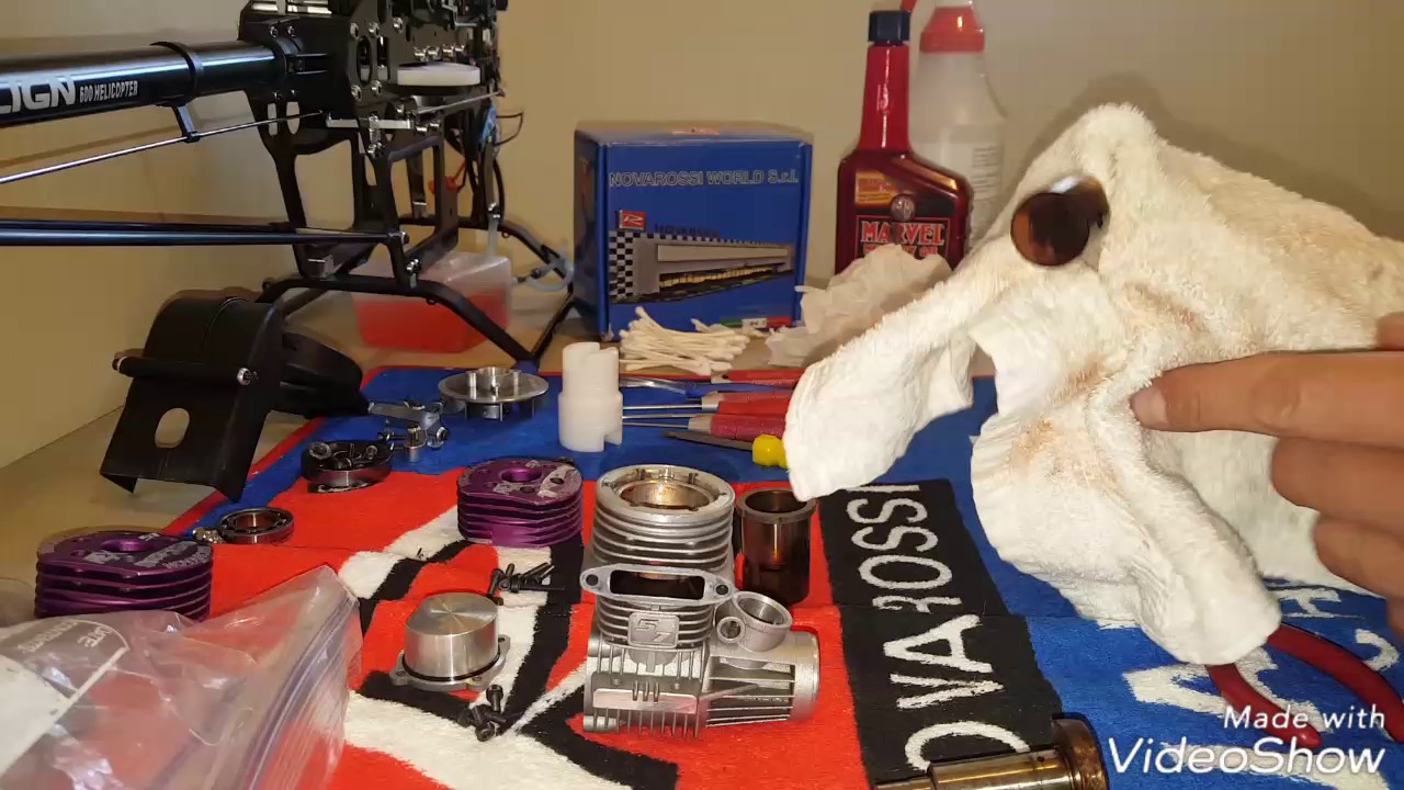 Aaron Smith Novarossi. 57HR-3DS FULL Rebuild (piston/sleeve/rear bearing) PlanetHobby.com