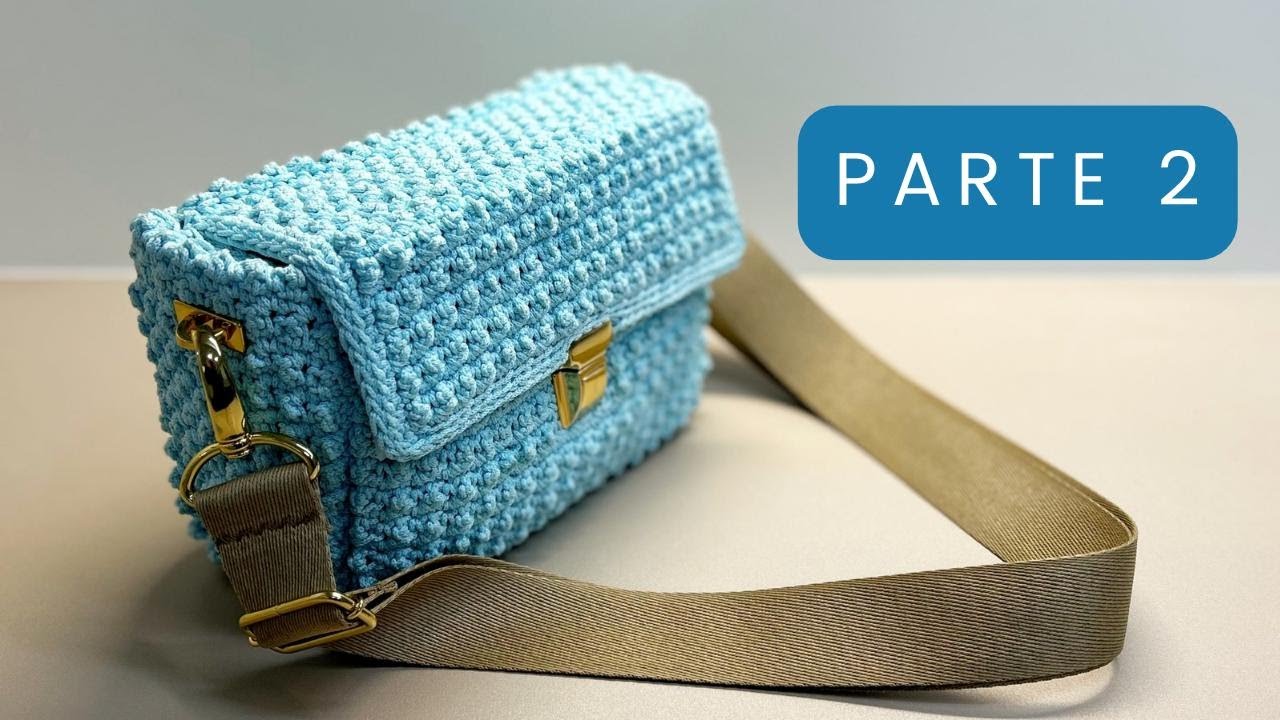 BOLSA de CROCHÊ - ponto relevo no fio de poliéster