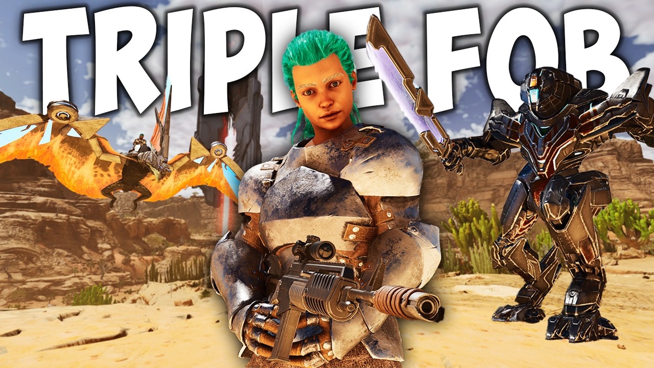 How We DEFENDED Central Cave From A MASSIVE ALLY (6 vs 18) - Ark Small Tribes