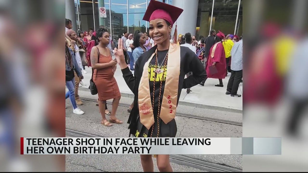 Teen shot in face while leaving her own birthday party, family says
