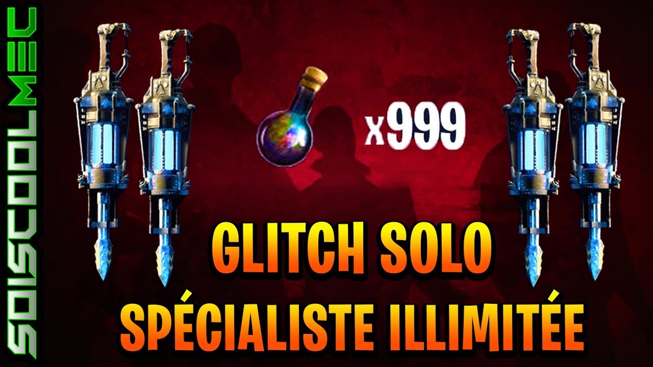 GLITCH SOLO! SPÉCIALISTE ILLIMITÉE! XP MANCHE PLASMA NEBULIUM ILLIMITÉE! SUR TOUTE LES MAP! COD BO4!