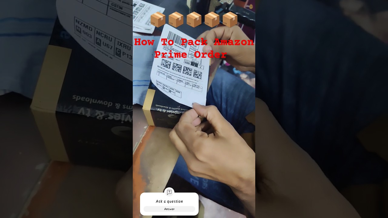 How To Pack Amazon Prime Order #amazon #sellervlog #youtubeshorts #shorts #ytshorts