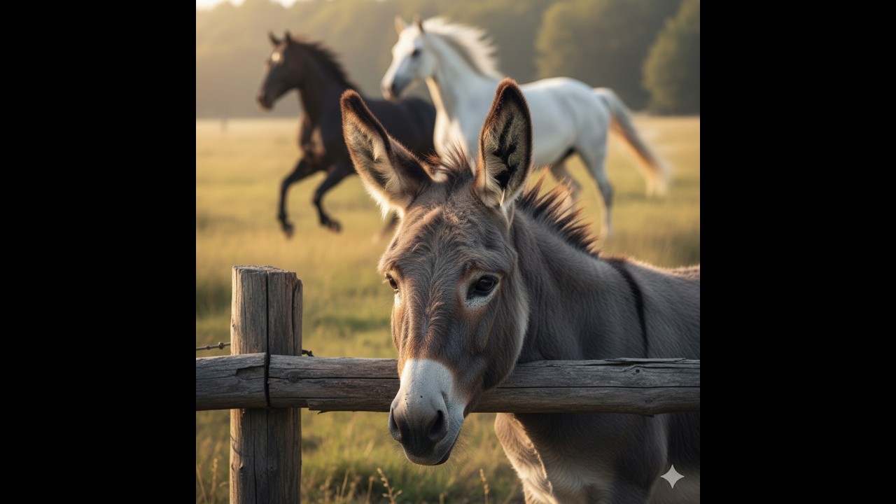 A Donkey Who Learned Confidence | Juniper Finds His Bravery on the Slippery Path