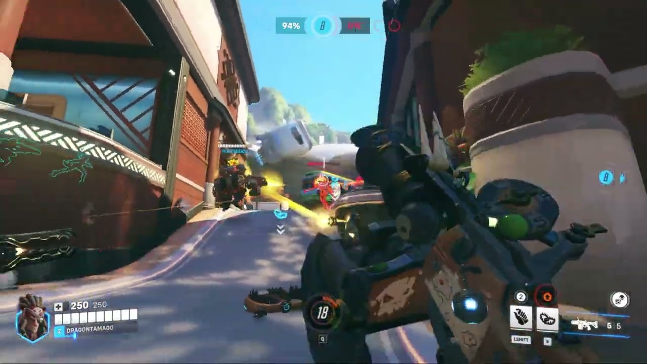 Overwatch: Junkrat gameplay Samoa (no commentary)