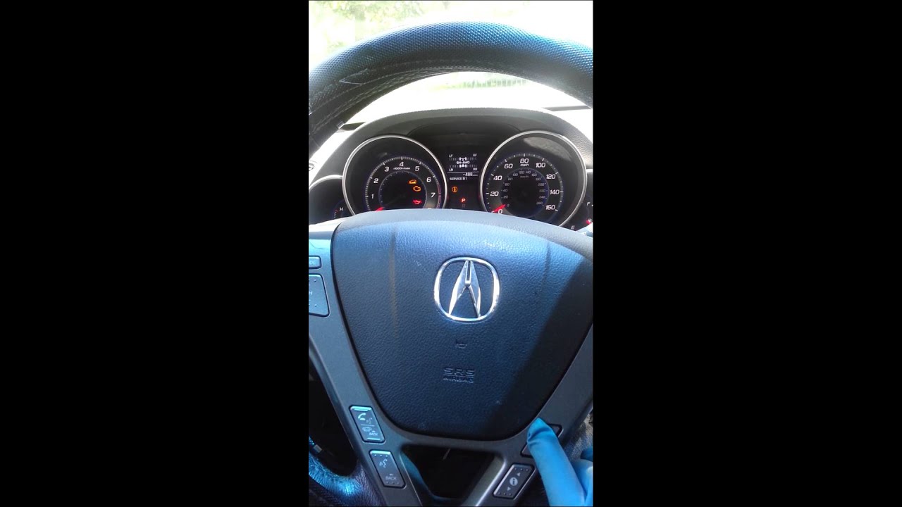 Acura MDX Oil Change. reset code B1