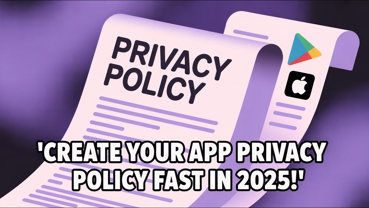 Create Your APP PRIVACY POLICY Fast in 2025!