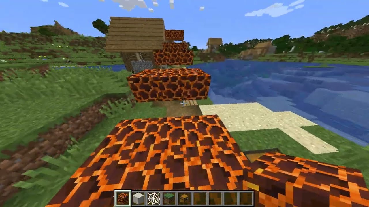 I secretly made a parkor course for my friend in Minecraft