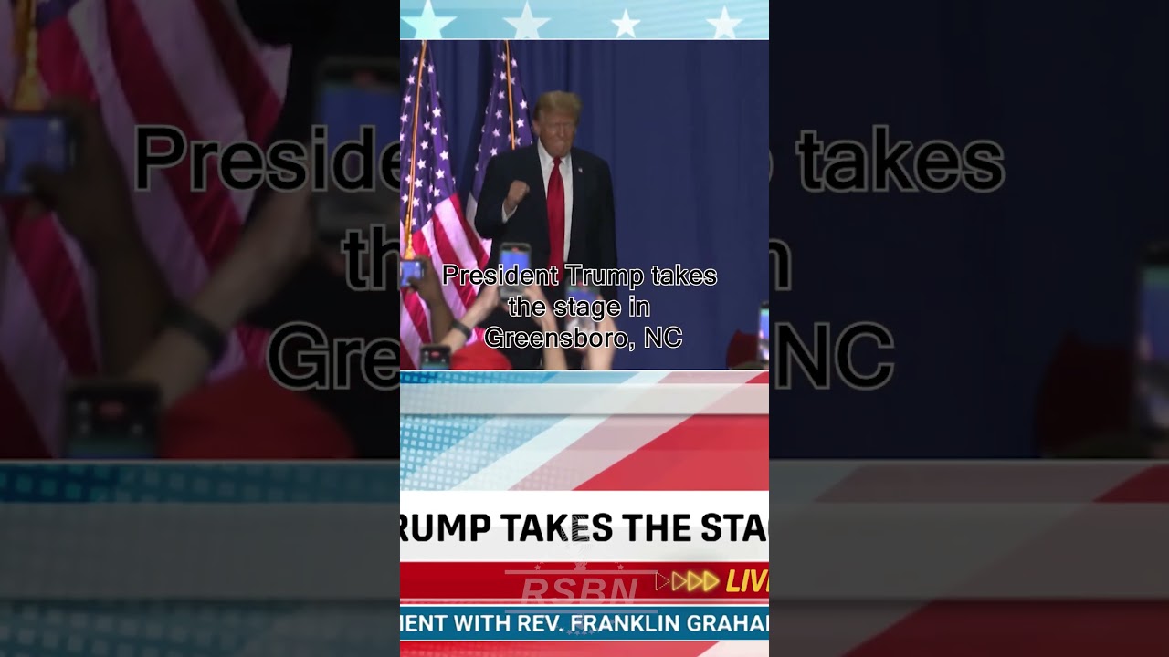 HAPPENING NOW: President Trump takes the stage in Greensboro, NC