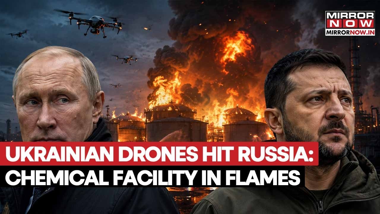 PUTIN FUMES! Ukrainian Drones Strikes Russian Chemical Plant Linked To Military, Hits Fuel Depot