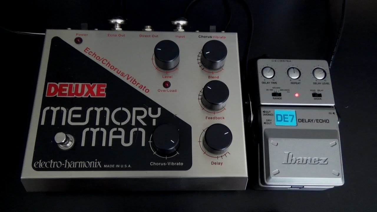 Electro Harmonix Deluxe Memory Man vs. Ibanez DE-7