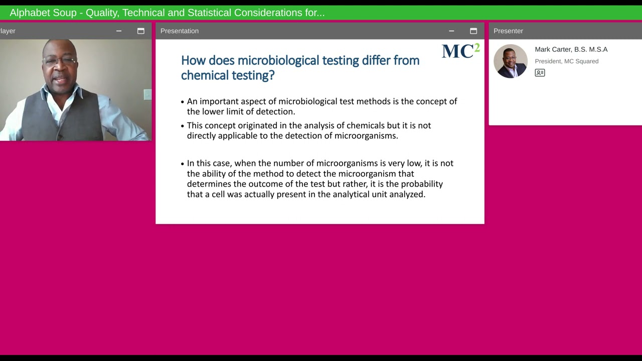 Alphabet Soup   Quality, Technical and Statistical Considerations for Cannabis Testing