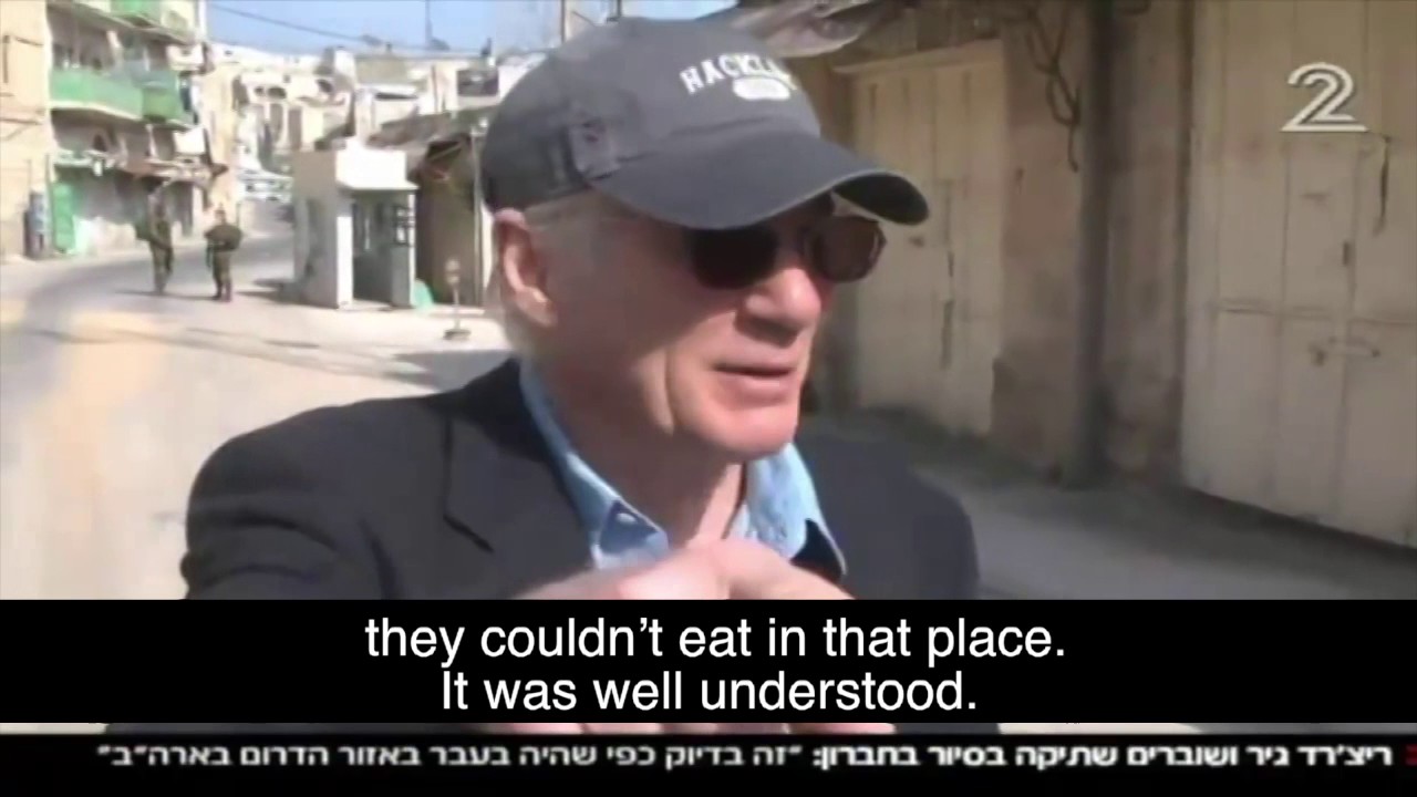 In Hebron with Richard Gere