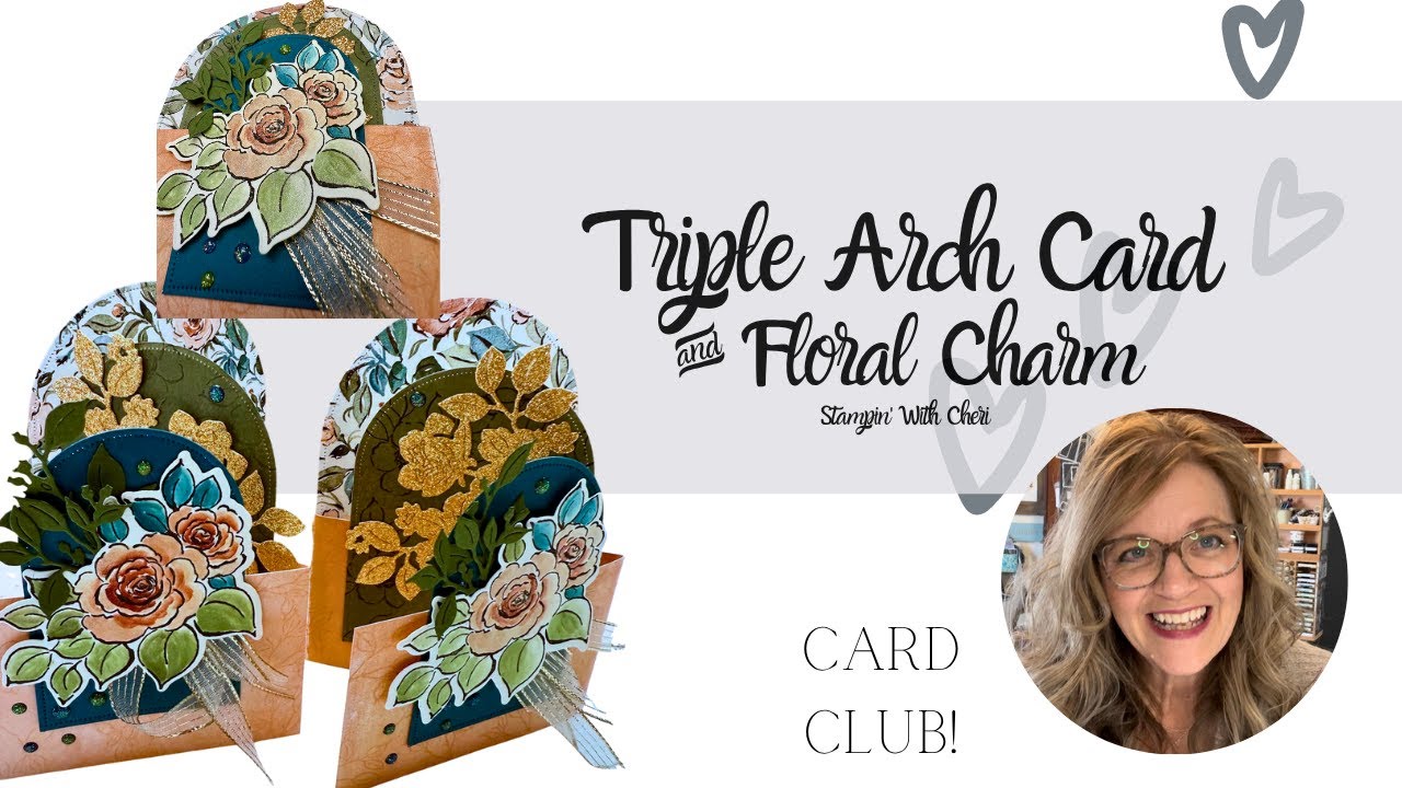 Triple Arches Floral Charm Card Fun Fold Stampin' Up!