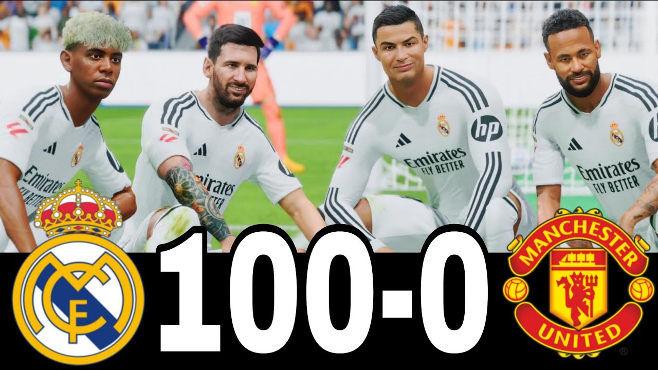 FC 25 - МЕССИ, РОНАЛДУ, НЕЙМАР И МБАППЕ | ВСЕ ЗВЕЗДЫ | РЕАЛ МАДРИД 100-0 МАНЧЕСТЕР ЮНАЙТЕД