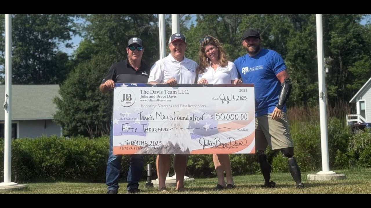 The Davis Team Raises Over $50,000 for The Travis Mills Foundation​ TeeOff4TMF 2025